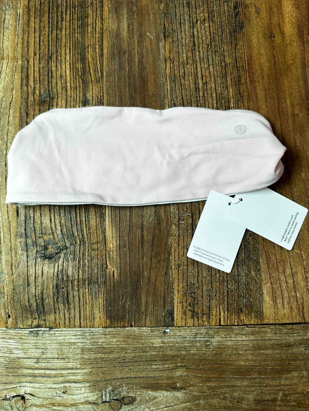 lululemon athletica Pale Pink Stretch Bandeau Headband